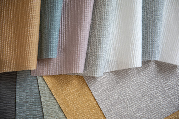 Fabrics with different hues
