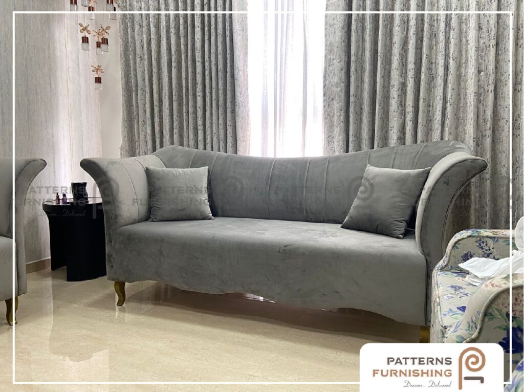 Grey color designer sofa