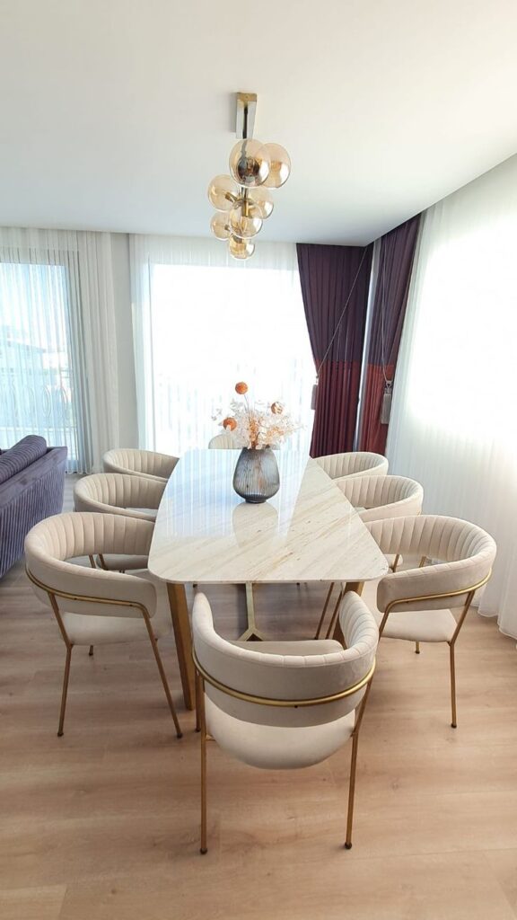 Long dining table & Chair
