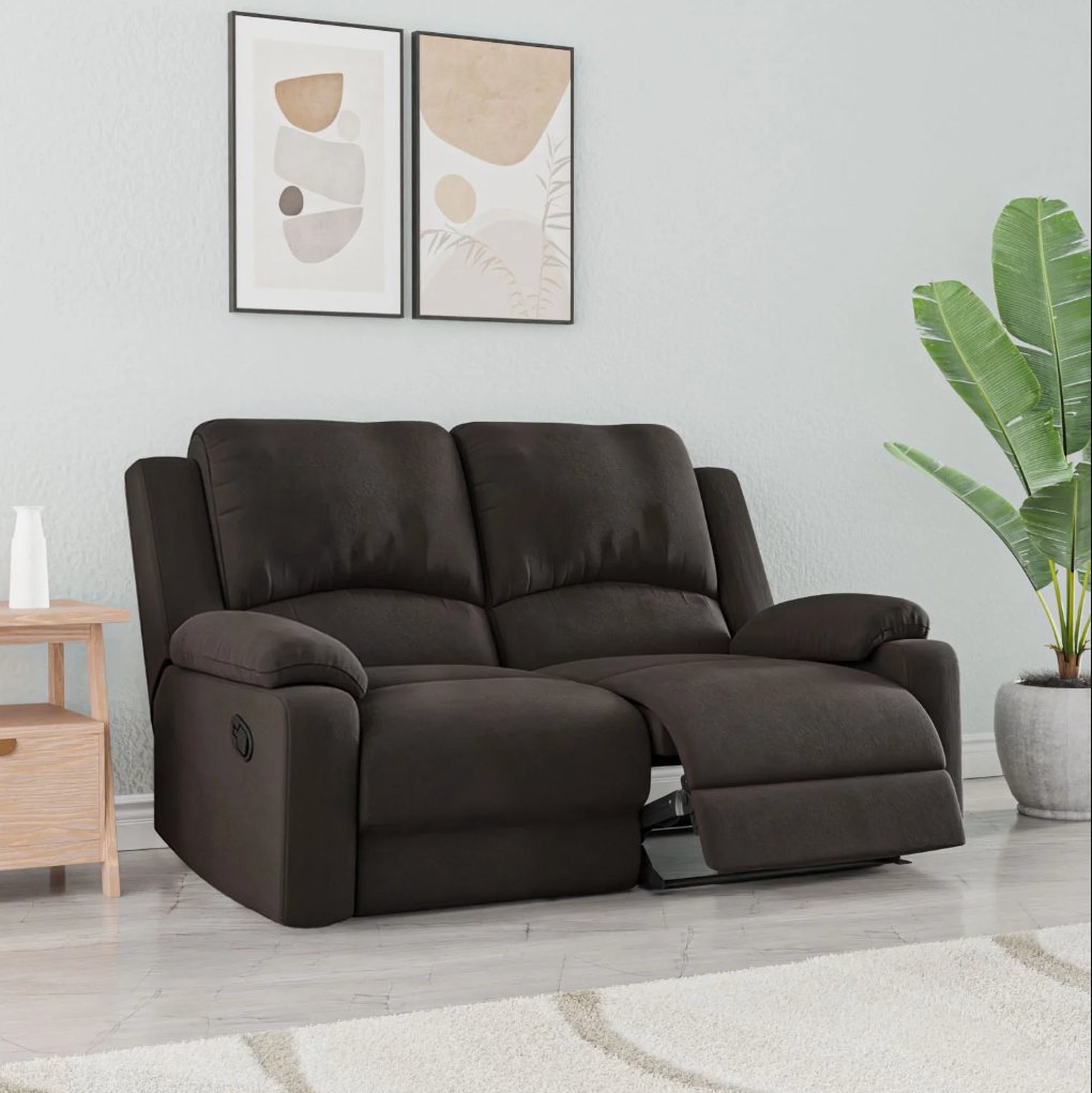 Double seat black color recliners