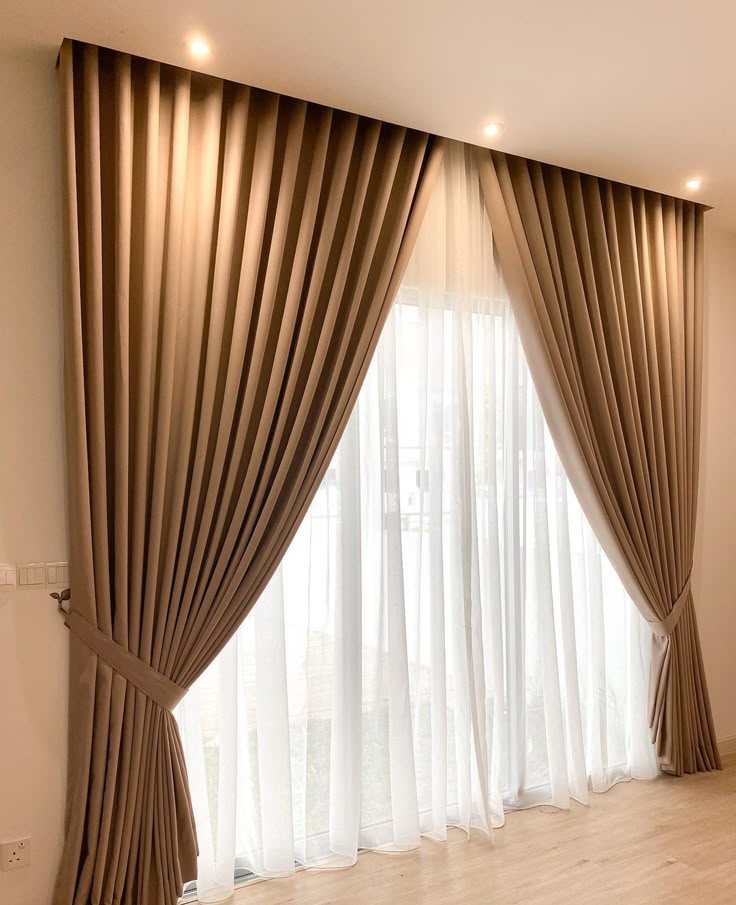 Blackout Curtains and white sheer curtains